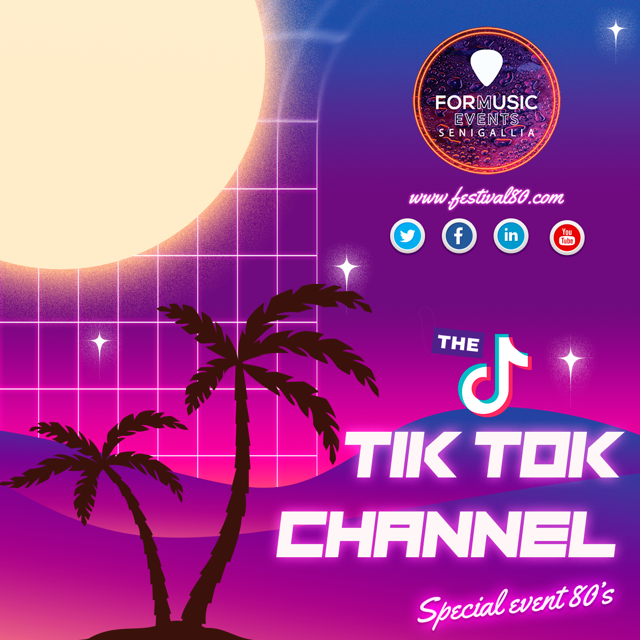 Pagina TikTok Festival 80