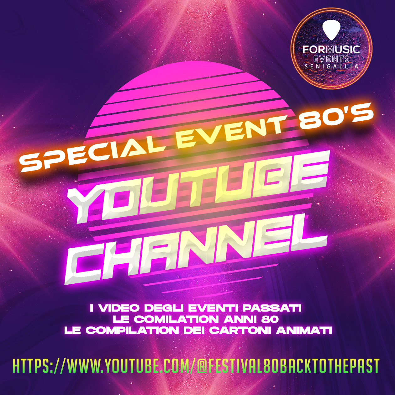 Pagina Youtube Festival 80
